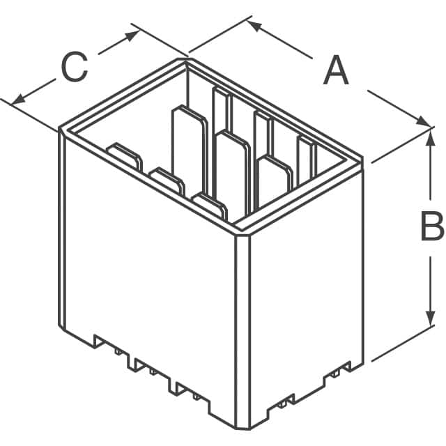 178323-2 TE Connectivity AMP Connectors  Embases à broches mâles